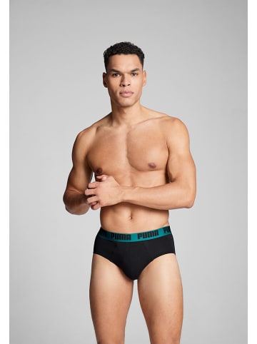 Puma 2-delige set: slips zwart/groen