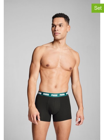 Puma 3er-Set: Boxershorts in Weiß/ Schwarz/ Grün
