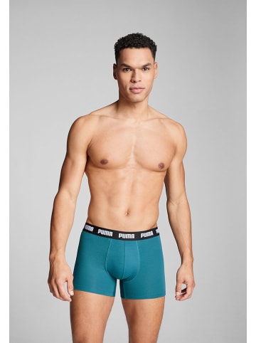 Puma 3er-Set: Boxershorts in Weiß/ Schwarz/ Grün