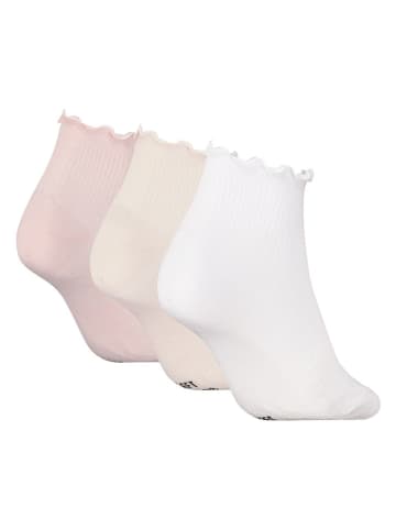 Puma 3er-Set: Socken in Rosa/ Weiß/ Beige