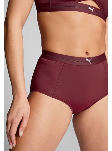 Puma Pełne figi high waist (2 pary) w kolorze bordowym