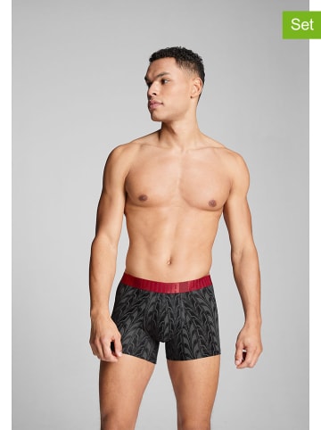 Puma 2er-Set: Boxershorts in Rot/ Schwarz