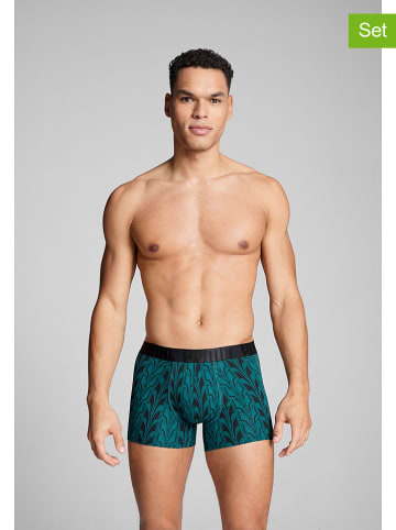 Puma 2er-Set: Boxershorts in Schwarz/ Grün