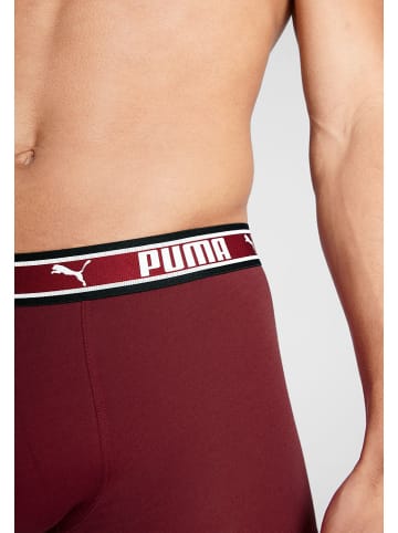 Puma Bokserki (2 pary) w kolorze czerwono-czarnym