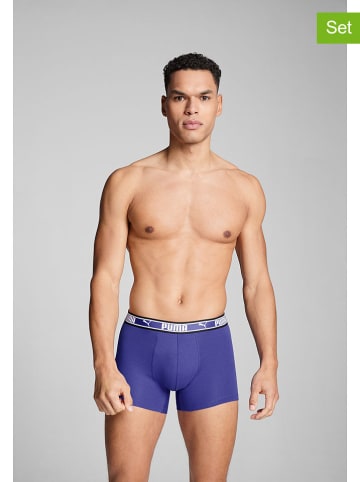 Puma 2er-Set: Boxershorts in Schwarz/ Blau