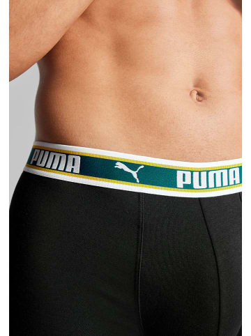 Puma 2er-Set: Boxershorts in Schwarz/ Grün