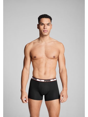 Puma 2er-Set: Boxershorts in Schwarz/ Anthrazit