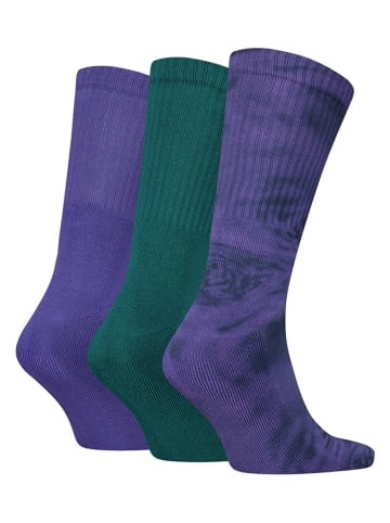 Puma 3er-Set: Socken in Lila/ Grün
