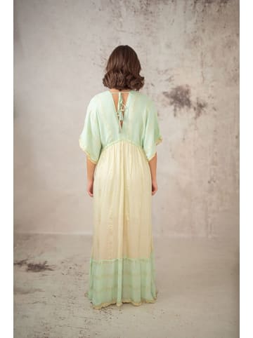 Lula Natura Kleid in Gelb/ Türkis