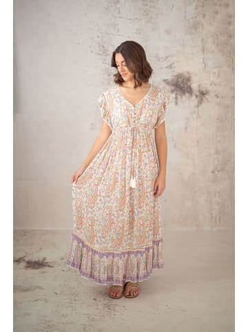 Lula Natura Kleid in Beige/ Orange