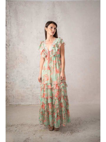 Lula Natura Kleid in Türkis/ Orange