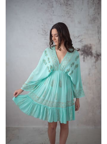 Lula Natura Jurk turquoise