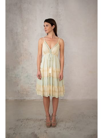 Lula Natura Kleid in Gelb/ Grün