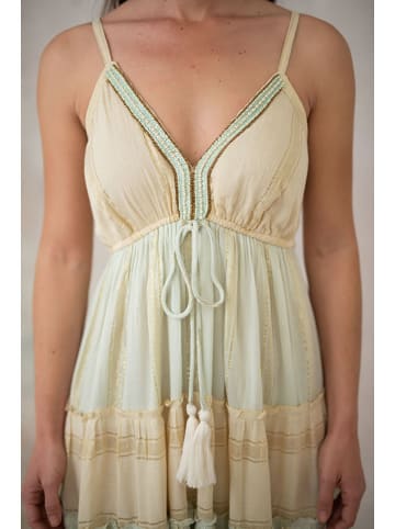 Lula Natura Kleid in Gelb/ Grün