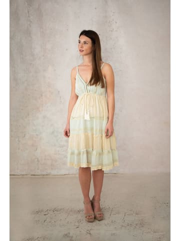 Lula Natura Kleid in Gelb/ Grün