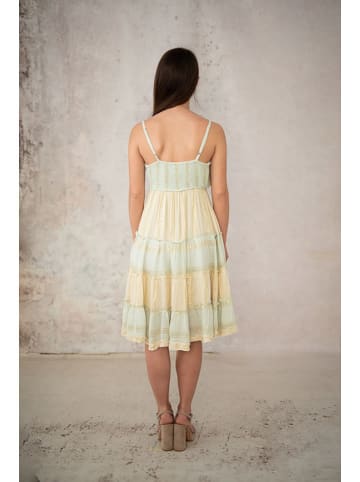 Lula Natura Kleid in Gelb/ Grün