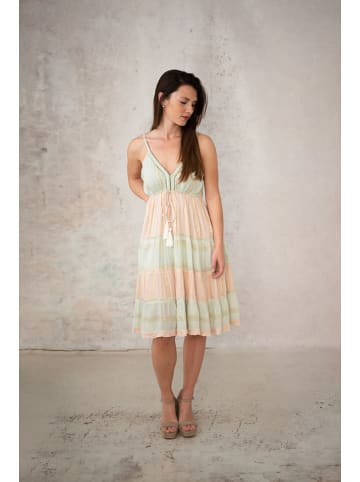 Lula Natura Kleid in Grün/ Orange