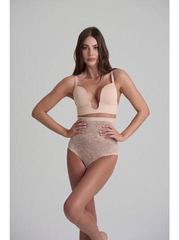 Bye Bra Figi modelujące w kolorze beżowym
