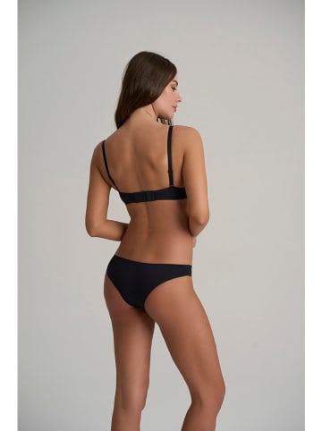 Bye Bra 2er-Set: Slips in Beige/ Schwarz