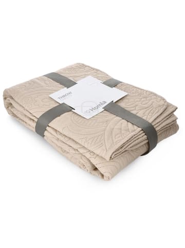 Homla Tagesdecke "Gota" in Beige - (L)220 x (B)200 cm
