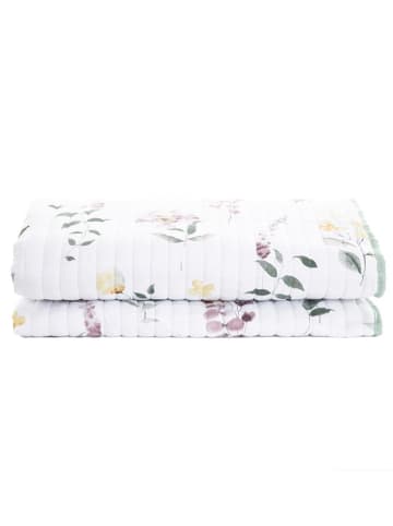 Homla Bedsprei "Sento" wit/groen/meerkleurig - (L)220 x (B)200 cm