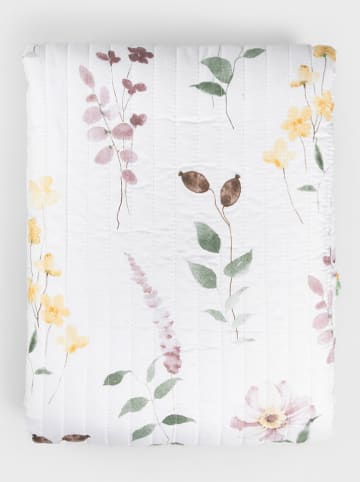 Homla Bedsprei "Sento" wit/groen/meerkleurig - (L)220 x (B)200 cm