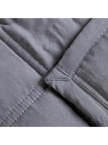 Homla Tagesdecke "Finch" in Anthrazit - (L)220 x (B)200 cm