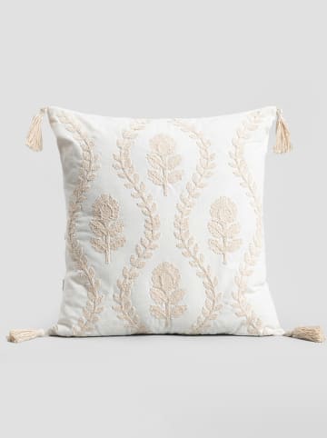 Homla Kussenhoes "Sirda" wit/beige - (L)45 x (B)45 cm
