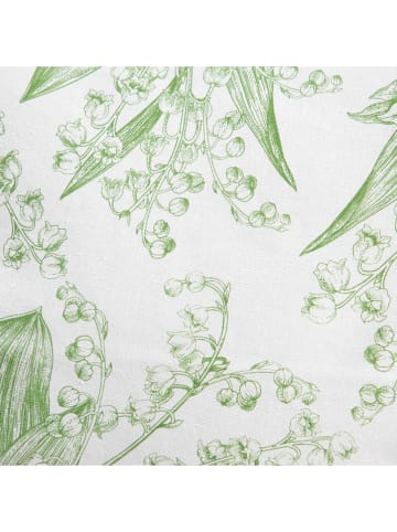 Homla Kussenhoes groen/wit - (L)45 x (B)45 cm