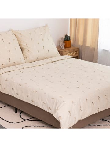 Homla Bettwäsche-Set "Rem" in Beige - (L)160 x (B)200 cm