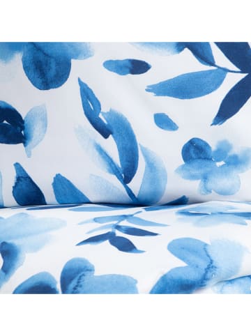 Homla Microvezel beddengoedset "Madog" blauw/wit - (L)140 x (B)200 cm