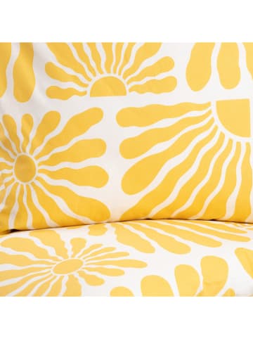 Homla Beddengoedset "Maguti" wit/geel - (L)160 x (B)200 cm