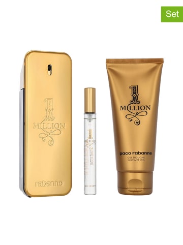 Paco Rabanne 3tlg. Set: "1 Million" - 2 x EdT und Duschgel