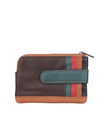 SPARWELL Leder-Schlüsseletui "Grayson 5641" in Bunt - (B)12,5 x (H)8,5 cm