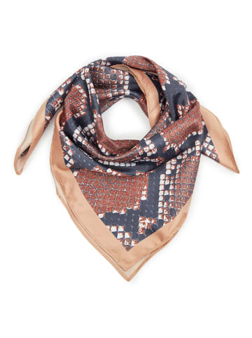orsay Sjaal rood/beige/donkerblauw - (L)55 x (B)55 cm