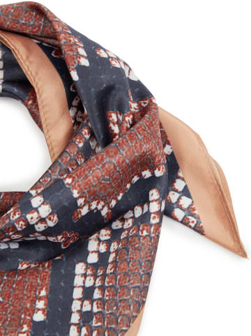 orsay Sjaal rood/beige/donkerblauw - (L)55 x (B)55 cm