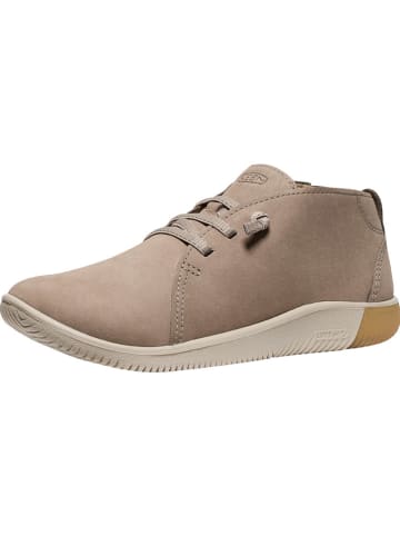 Keen Skórzane sneakersy "KNX Chukka" w kolorze szarobrązowym