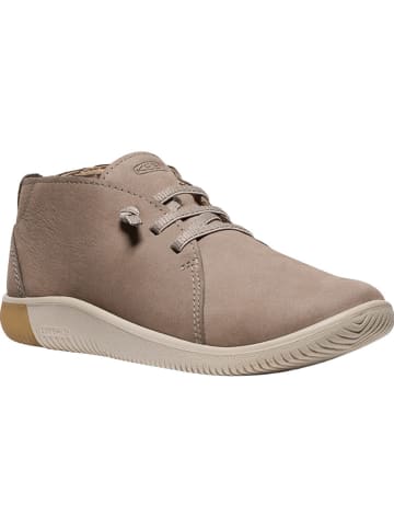 Keen Leder-Sneakers "KNX Chukka" in Taupe