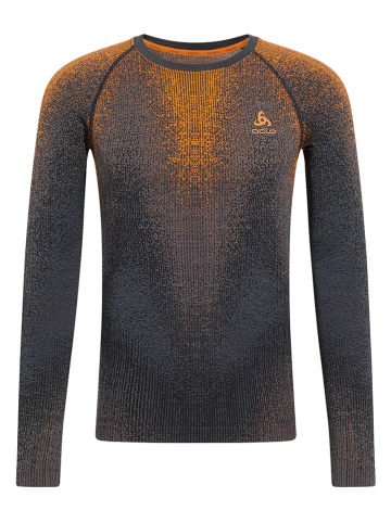 Odlo Funktionsunterhemd "Blackcomb Eco" in Orange/ Schwarz