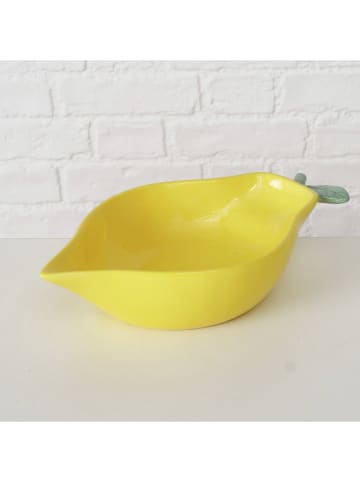 Boltze Servierschale "Zitronella" in Gelb - (L)30 x (B)18 cm