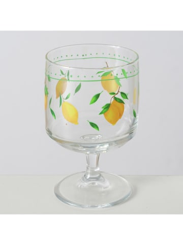 Boltze Schale "Palermo" in Transparent/ Grün/ Gelb - (H)12,3 cm