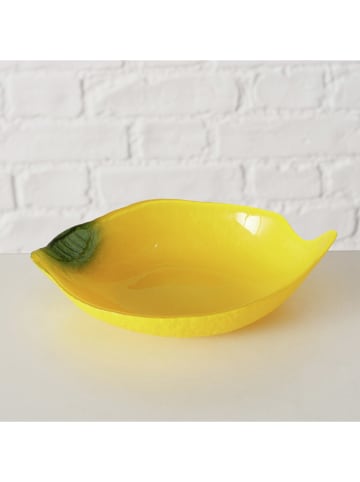 Boltze Miska "Limone" w kolorze żółtym do serwowania - 16,5 x 11 cm