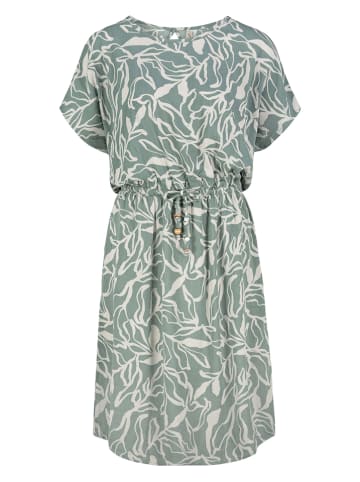 Eight2Nine Kleid in Grün/ Creme