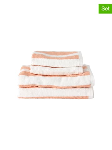Ellos Home 4tlg. Handtuchset "Saga" in Rosa