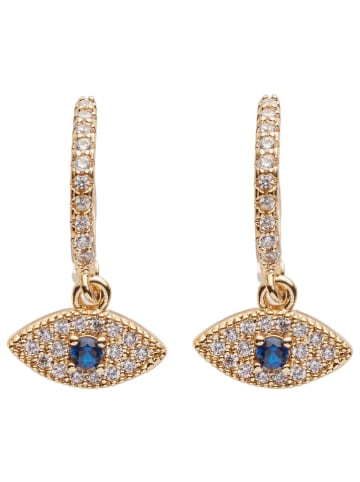 U.S. Polo Assn. Pozłacane kolczyki (3 pary) z kryształami