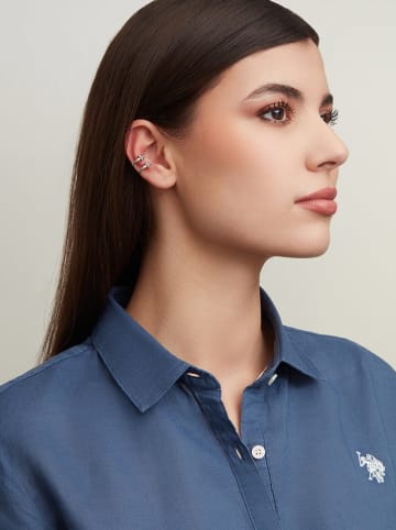 U.S. Polo Assn. Vergulde earcuff met kristallen