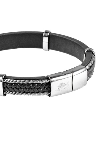 U.S. Polo Assn. Leren armband zwart