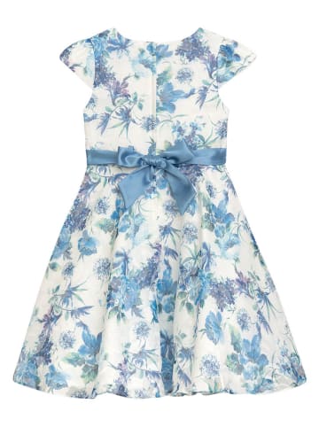 Danamade Jurk "Dneyla" blauw/wit