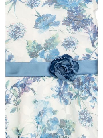 Danamade Jurk "Dneyla" blauw/wit