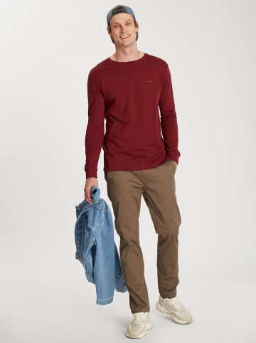 Cross Jeans Koszulka w kolorze bordowym